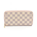 Louis Vuitton Rose Ballerine White Coated Canvas Long Wallet