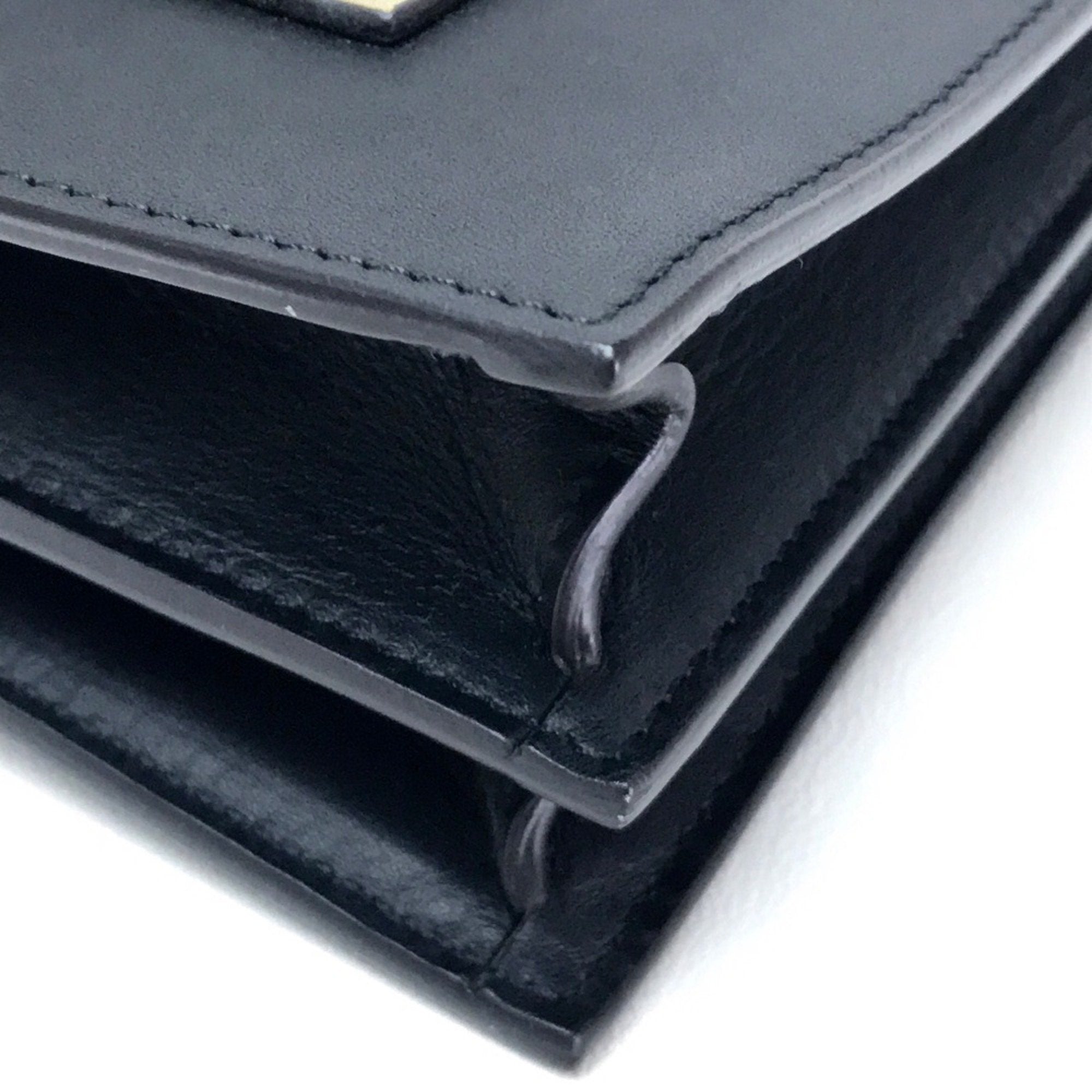 Celine Blue Leather Clutch Bag