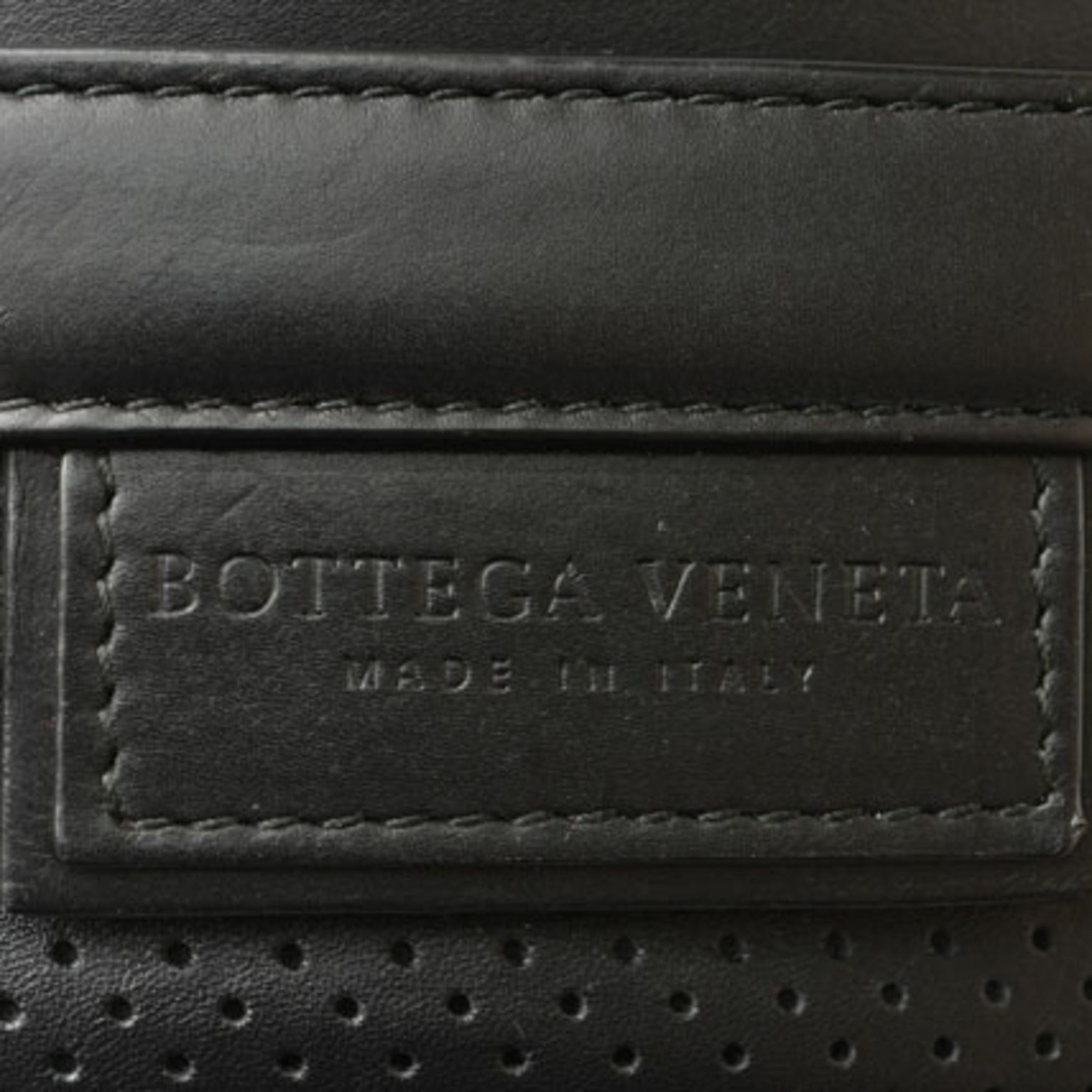 Bottega Veneta Black Leather Pouch Shoulder Bag