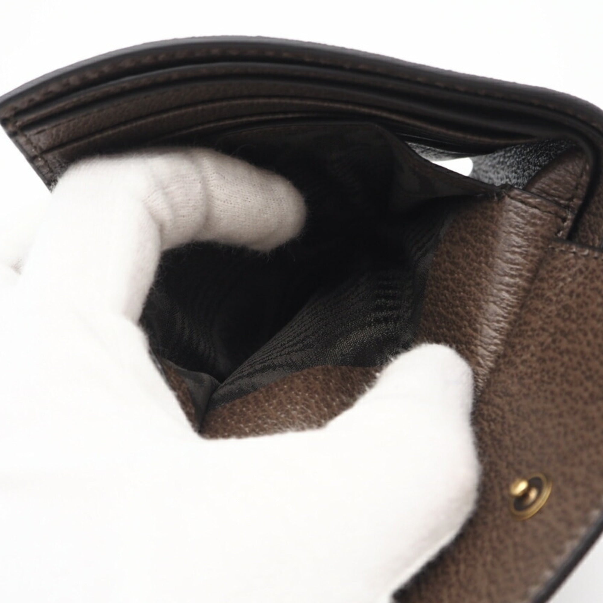 Balenciaga Beige Coated Canvas Leather Wallet (Bi-Fold)