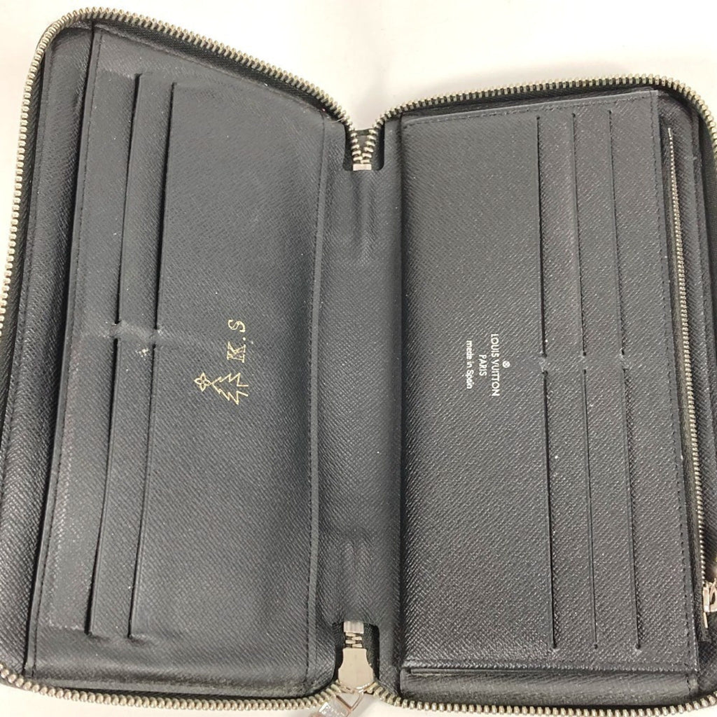Louis Vuitton Black Multi-Color Damier Graphite Long Wallet