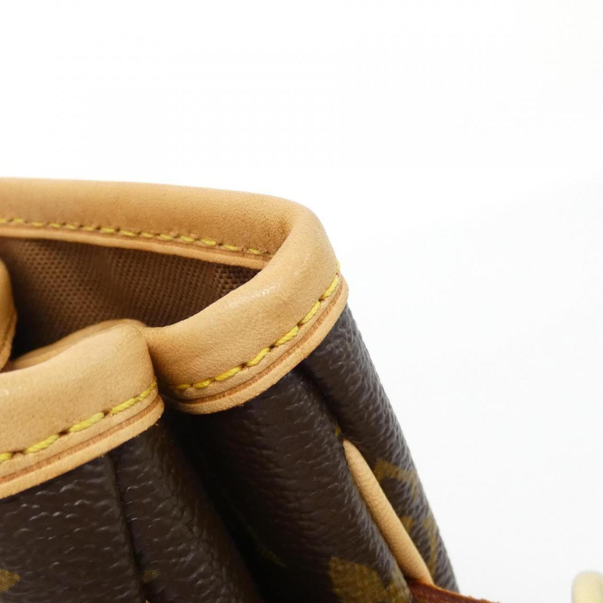 Louis Vuitton Brown Marron Coated Canvas Handbag
