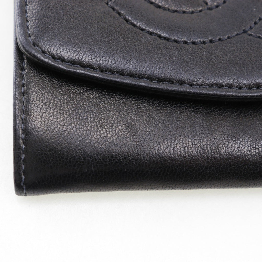 Chanel Black Leather Coin Purse/Coin Case