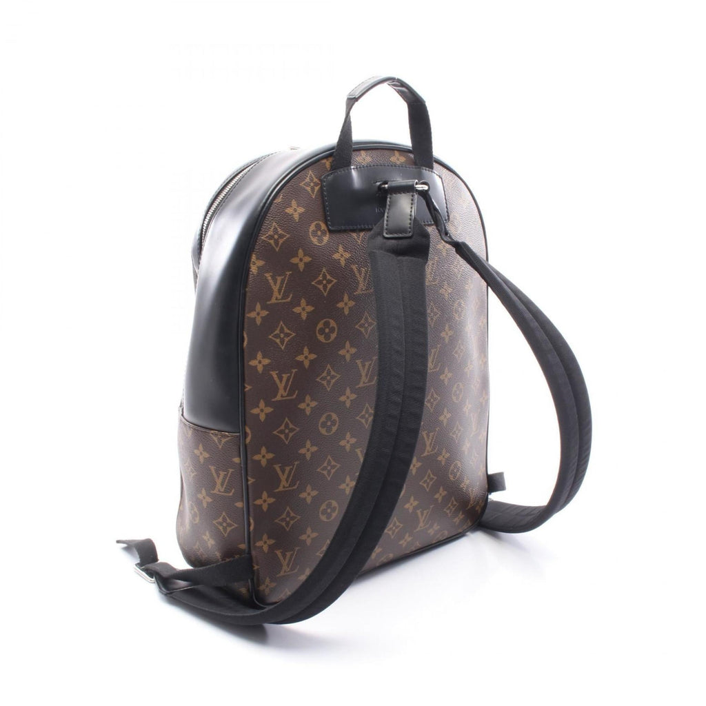 Louis Vuitton Black Brown Monogram Macassar Coated Canvas Leather Backpack