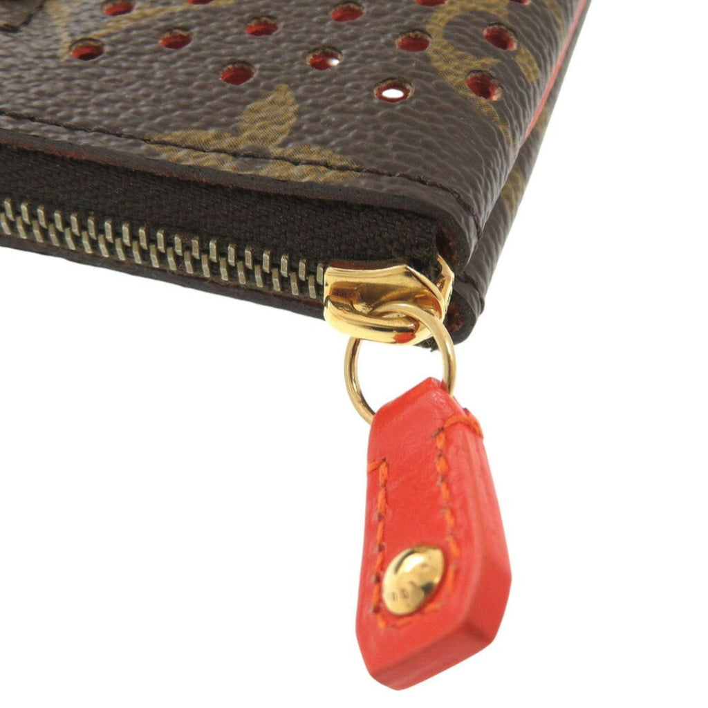 Louis Vuitton Lv Orange Monogram Monogram Perforated Pochette Pouch