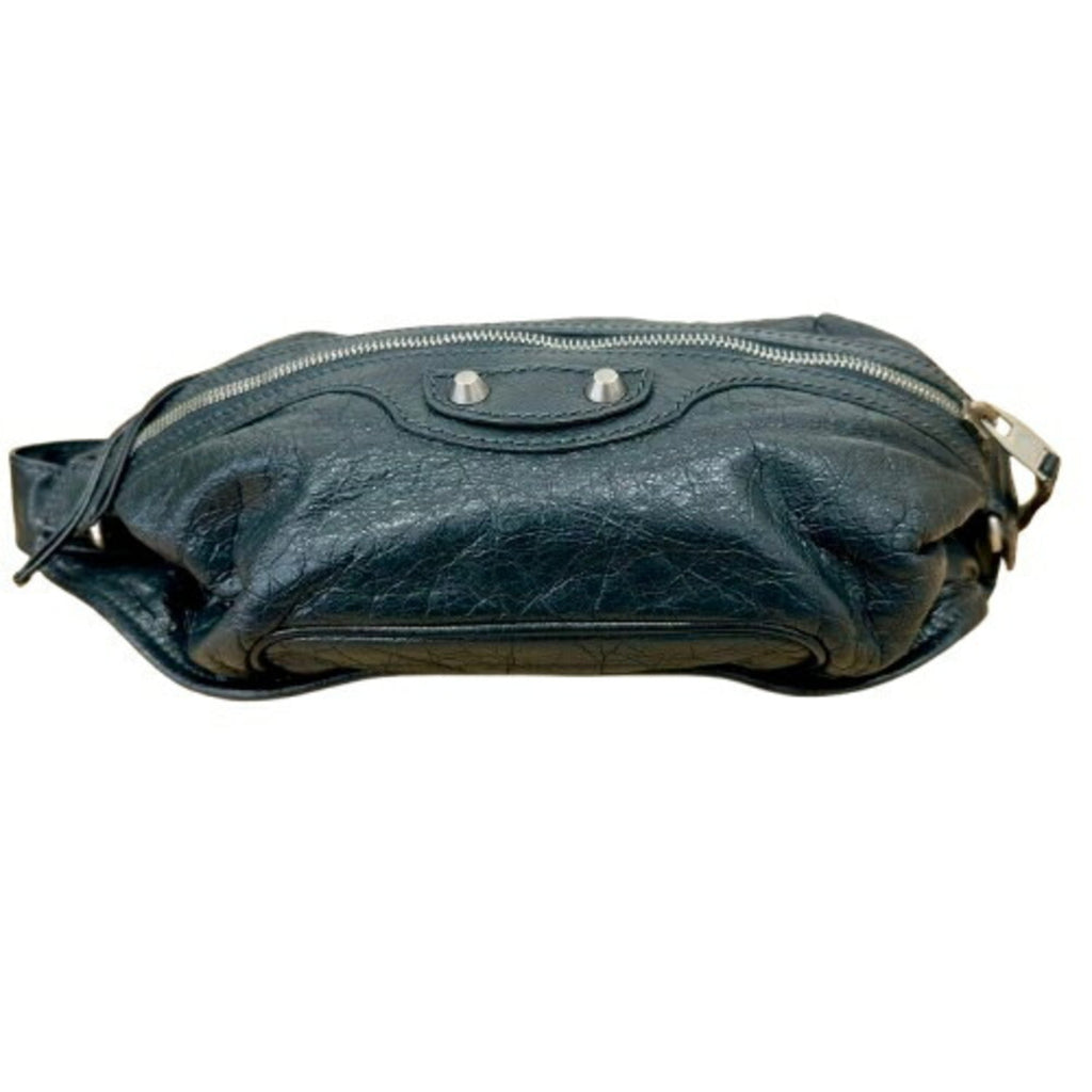 Balenciaga Gray Leather Fanny Pack Sling