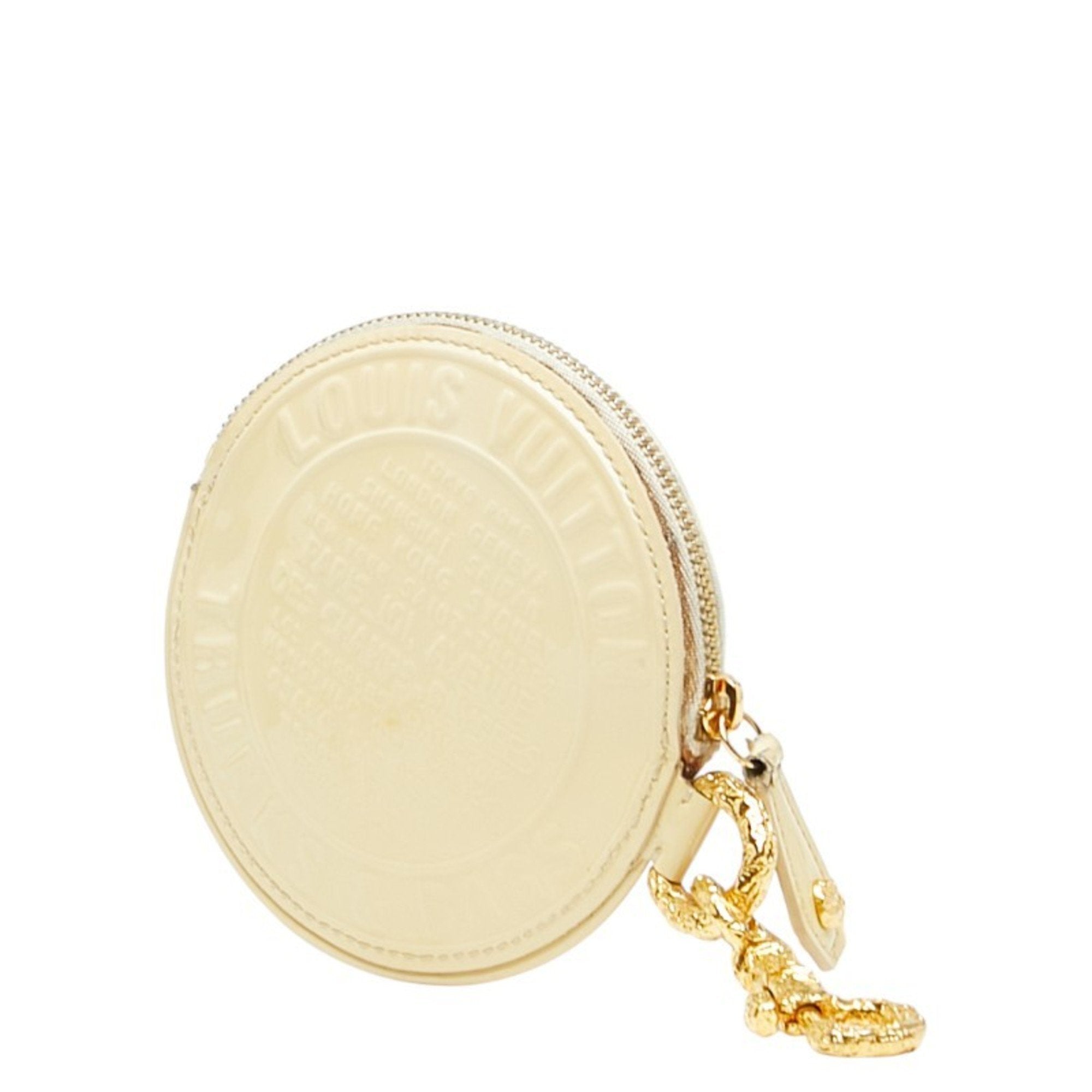 Louis Vuitton Vernis Yellow Leather Coin Purse/Coin Case