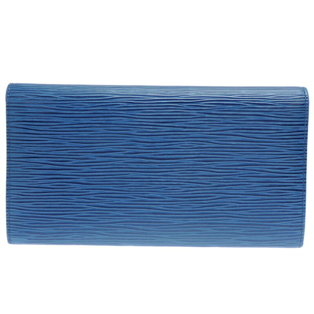 Louis Vuitton Blue Toledo Blue Epi Leather Long Wallet