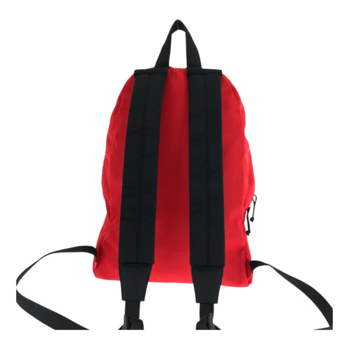 Balenciaga Black Red Color Canvas Backpack
