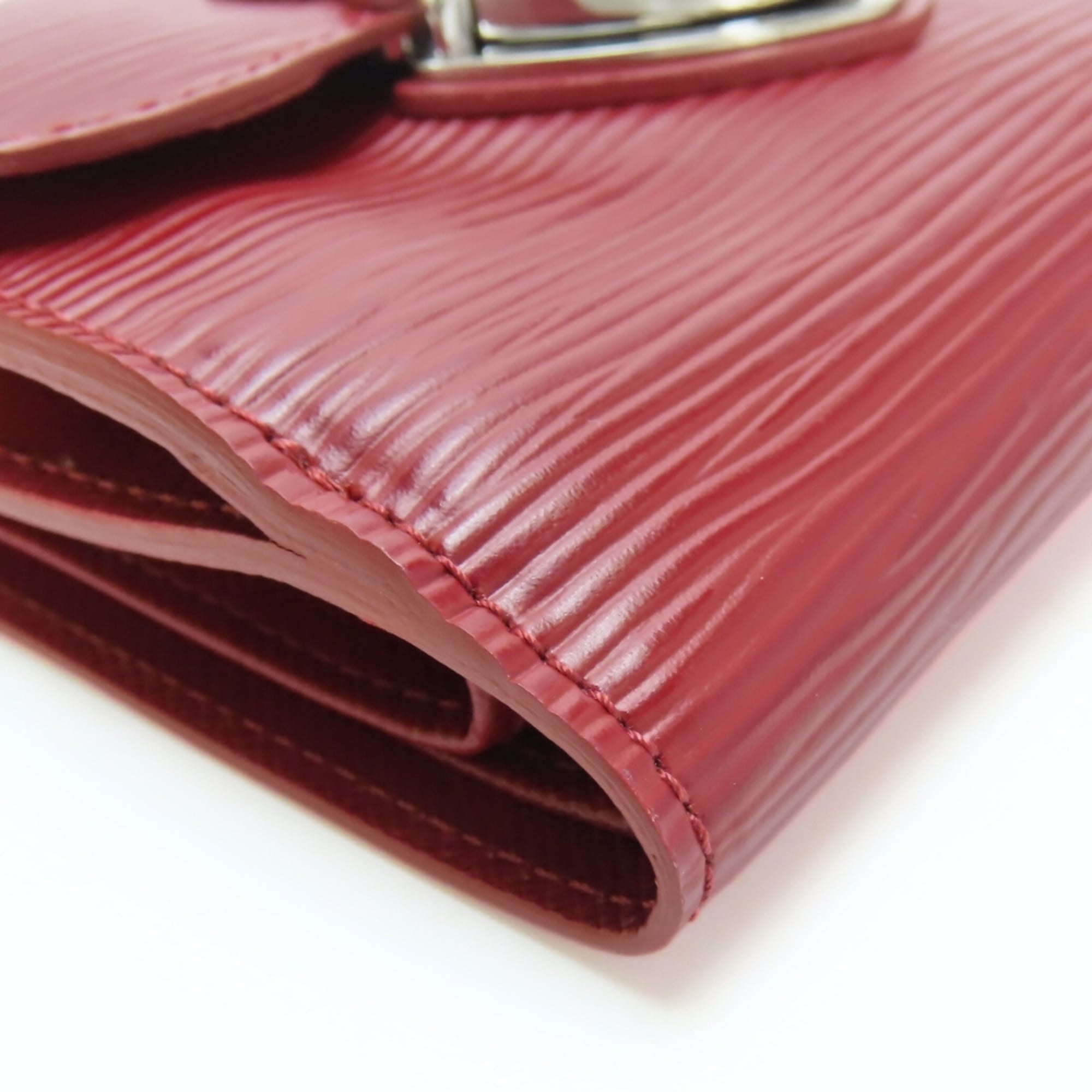 Louis Vuitton Ruby Epi Leather Wallet (Tri-Fold)