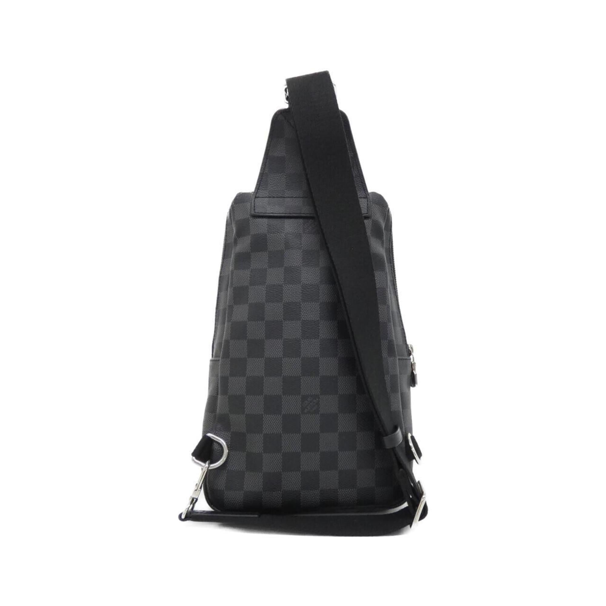 Louis Vuitton Graphite Coated Canvas Shoulder Bag Sling Bag