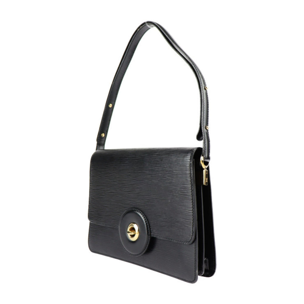 Louis Vuitton Black Epi Leather Handbag Shoulder Bag Tote Bag