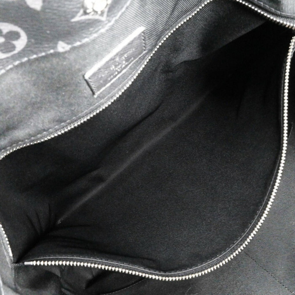 Louis Vuitton Black Noir Taigarama Handbag Shoulder Bag Tote Bag