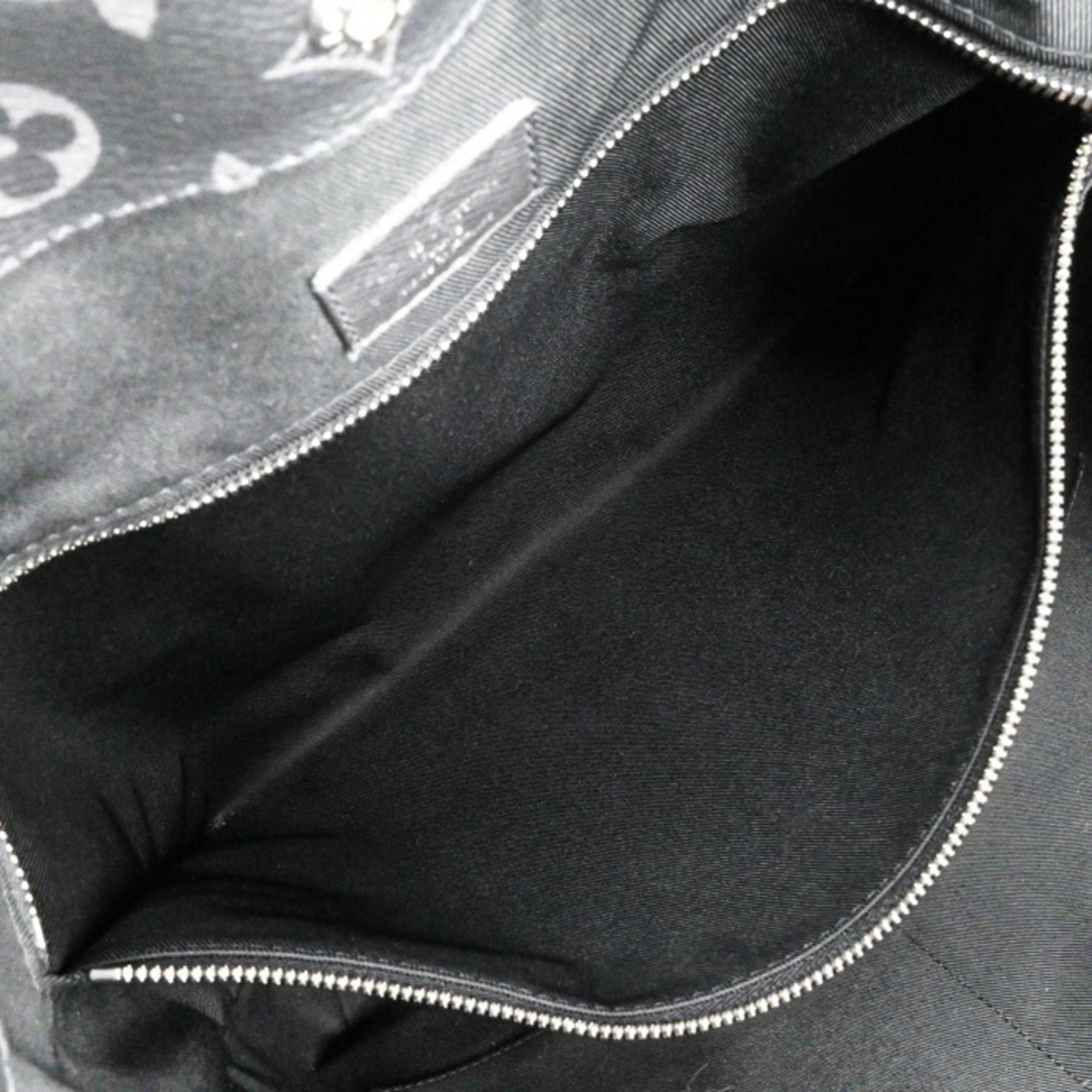 Louis Vuitton Black Noir Taigarama Handbag Shoulder Bag Tote Bag