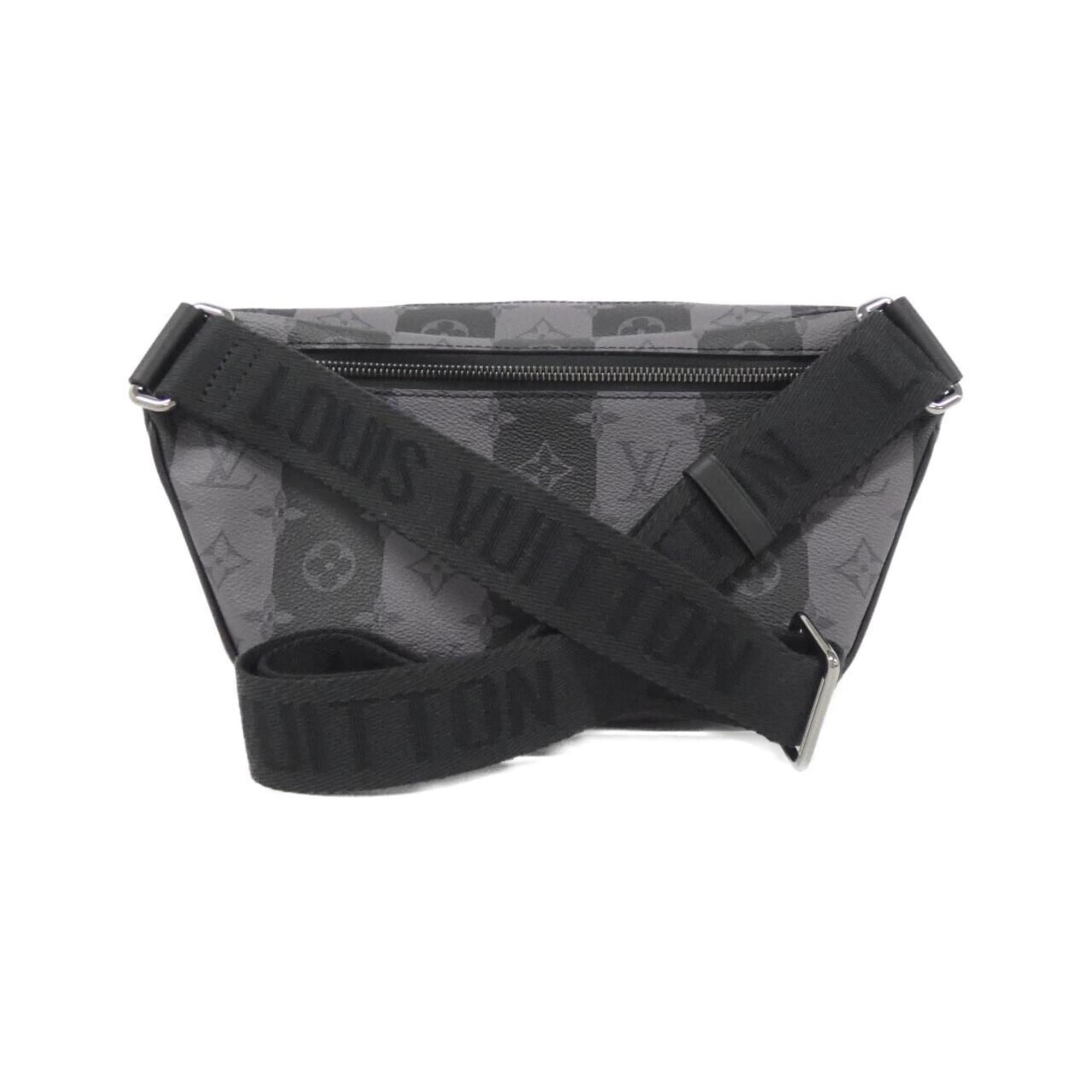 Louis Vuitton Black Coated Canvas Shoulder Bag