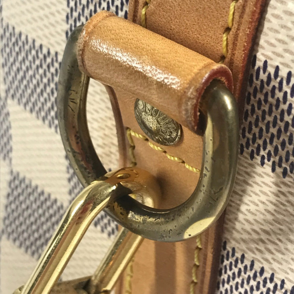 Louis Vuitton Damier Azur White Damier Azur Boston Bag Handbag Shoulder Bag