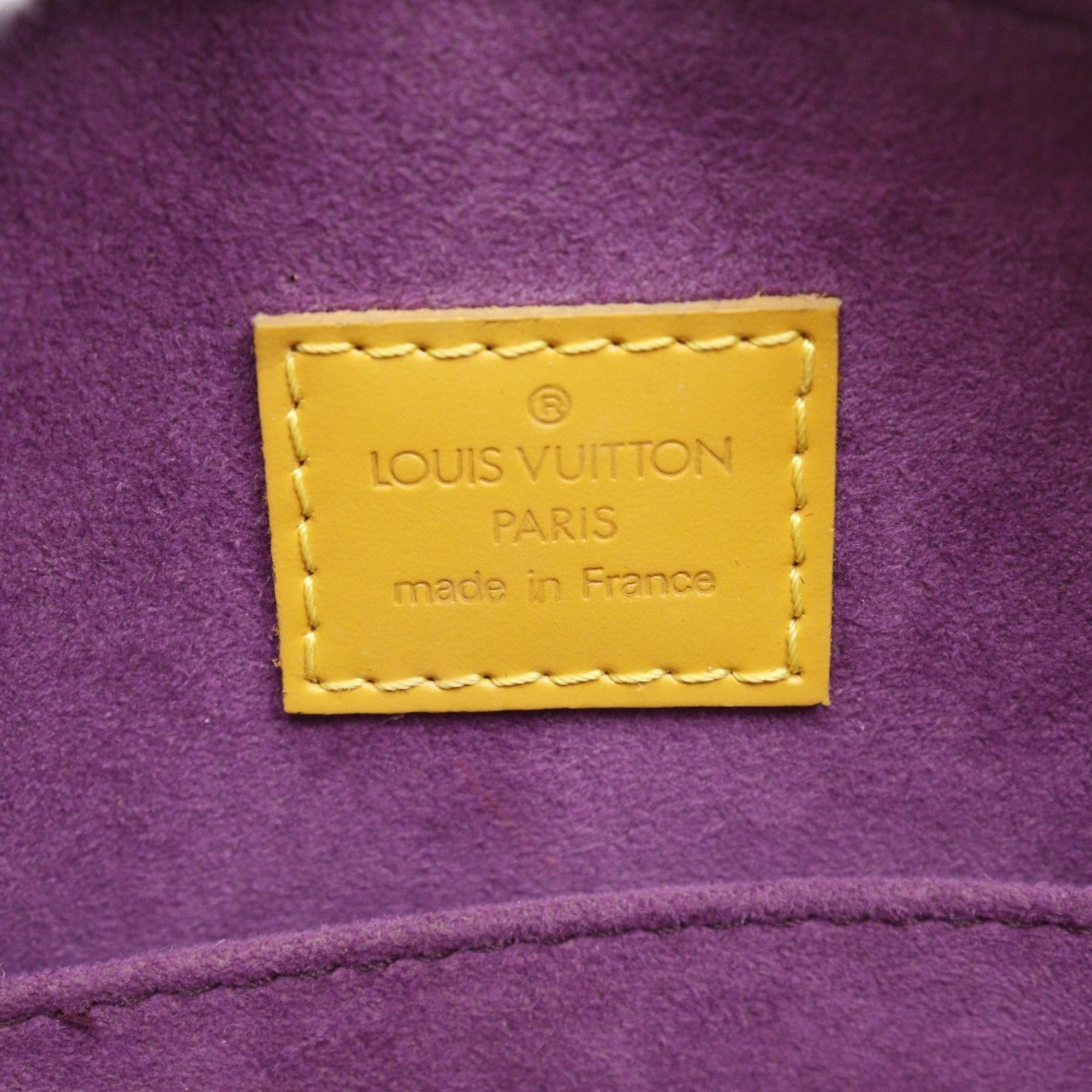 Louis Vuitton Yellow Epi Leather Handbag
