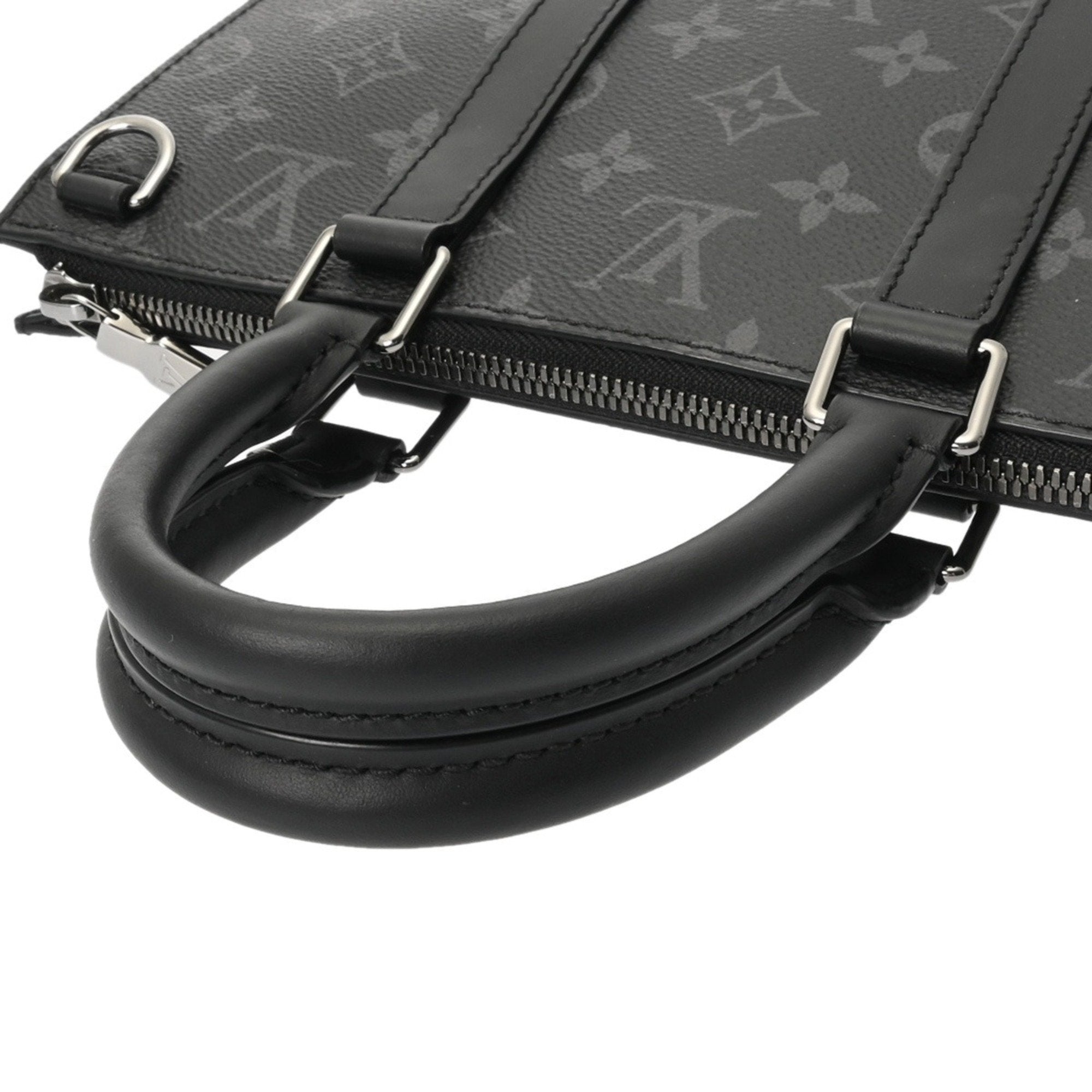 Louis Vuitton Black Gray Monogram Eclipse Canvas Handbag