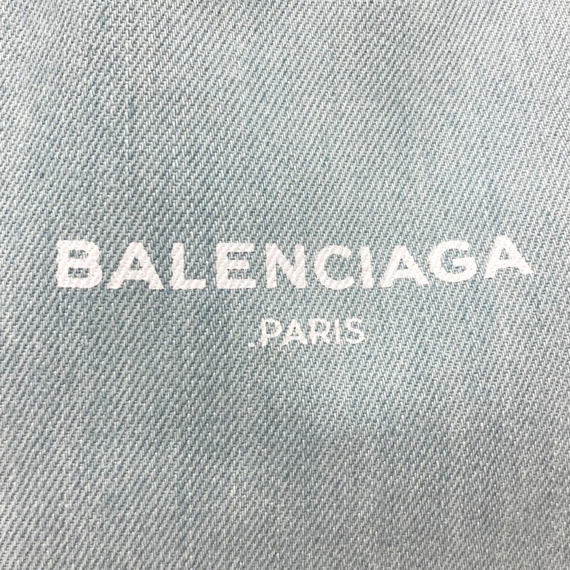 Balenciaga Blue Leather Tote