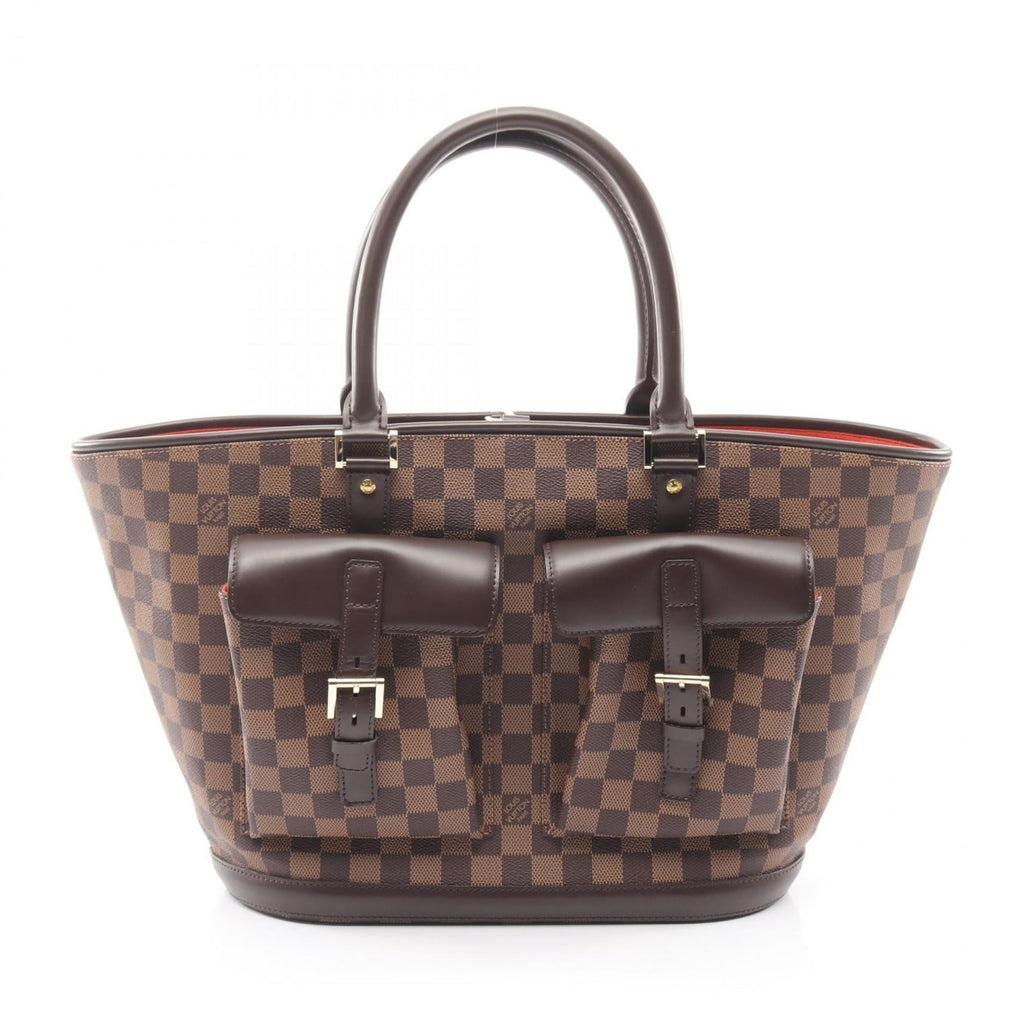 Louis Vuitton Brown Ebene Coated Canvas Leather Handbag