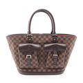 Louis Vuitton Brown Ebene Coated Canvas Leather Handbag
