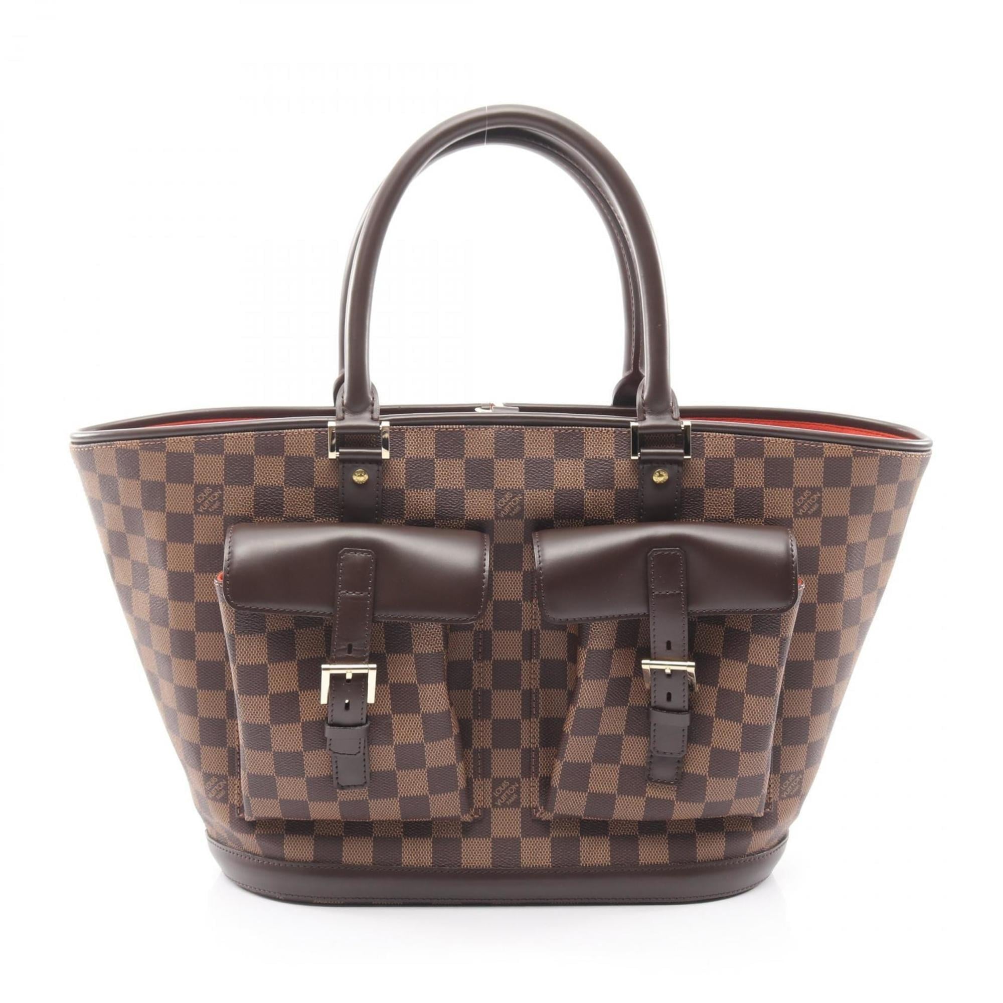 Louis Vuitton Brown Ebene Coated Canvas Leather Handbag