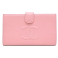 Chanel Pink Grained Calfskin Wallet (Bi-Fold)