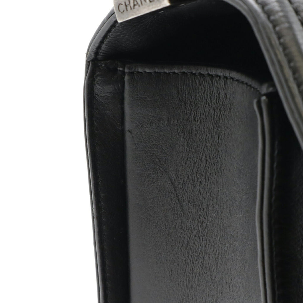 Chanel Matelasse Black Leather Shoulder Bag