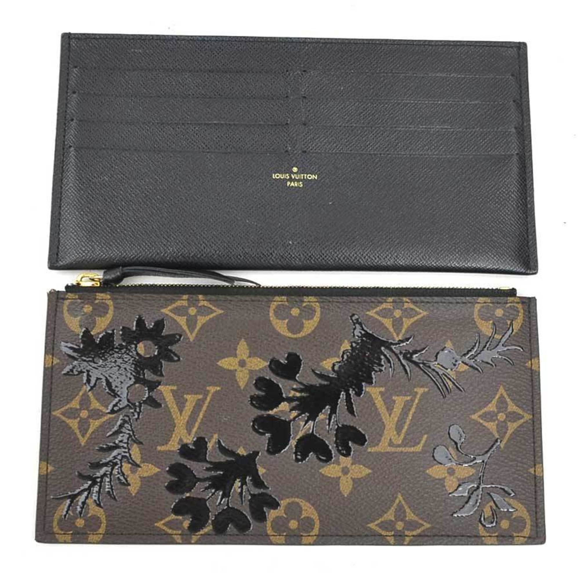 Louis Vuitton Black Brown Monogram Monogram Pochette Shoulder Bag