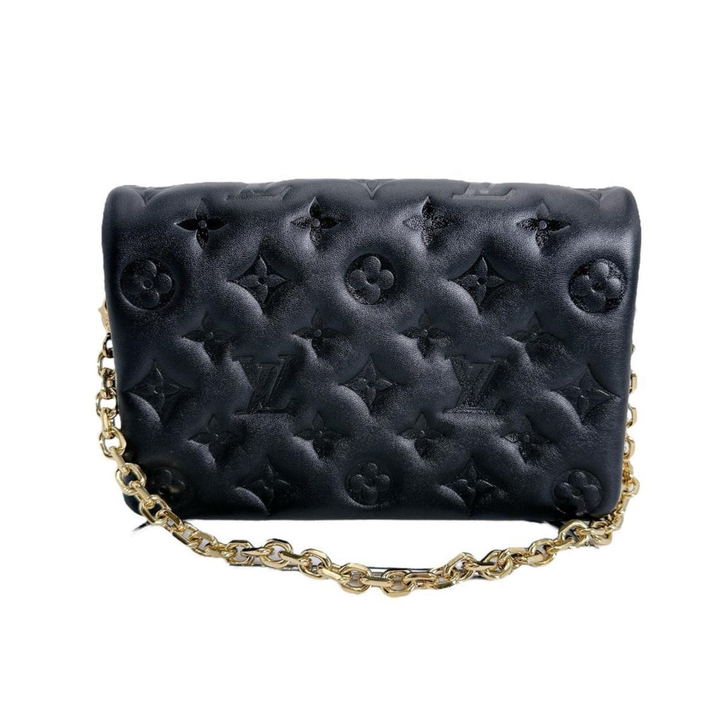 Louis Vuitton Black Leather Pochette Shoulder Bag
