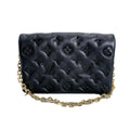Louis Vuitton Black Leather Pochette Shoulder Bag