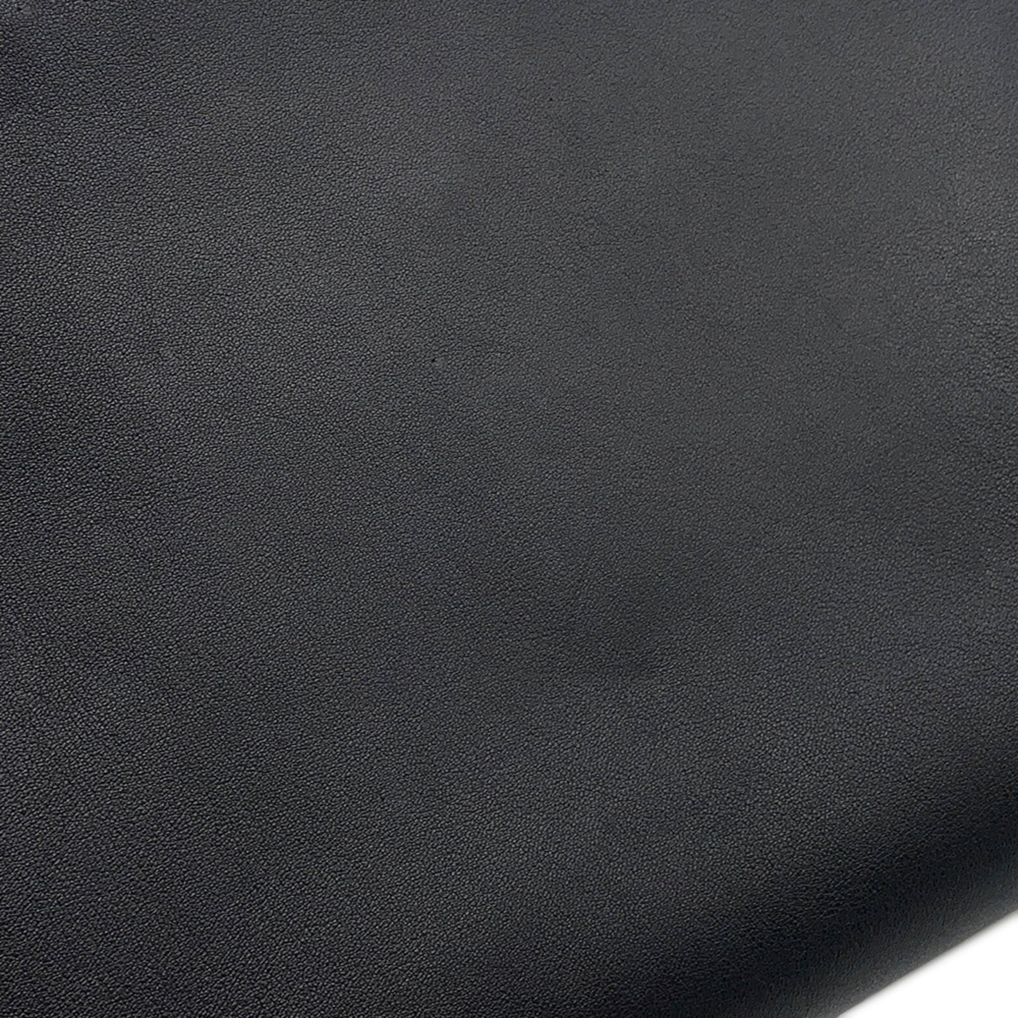 Louis Vuitton Black Noir Leather Messenger Bag Shoulder Bag