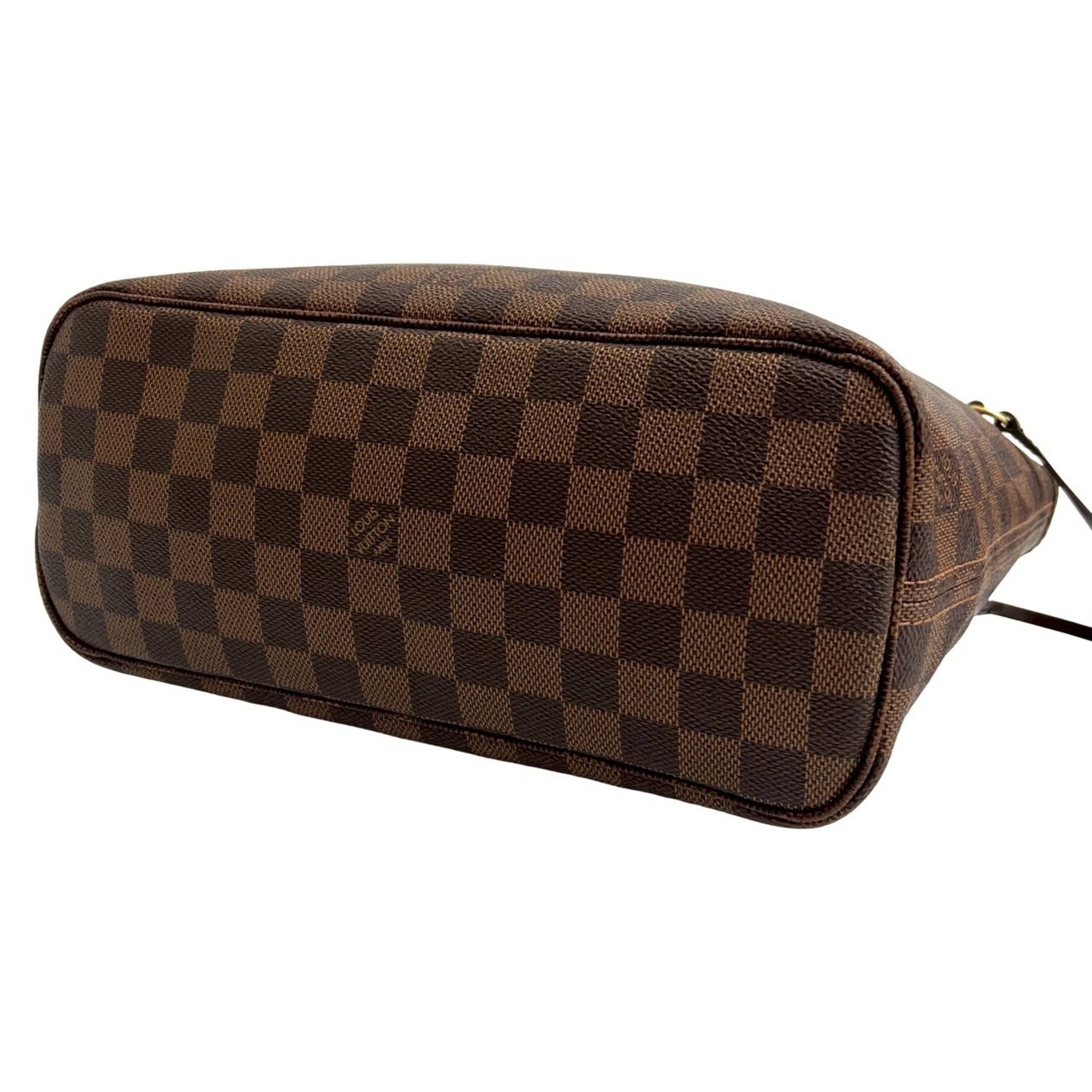 Louis Vuitton Brown Leather Pvc Handbag Shoulder Bag Tote Bag
