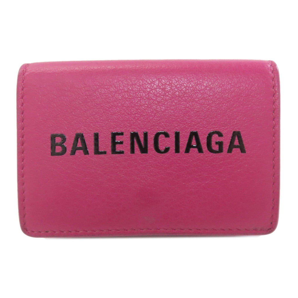 Balenciaga Pink Leather Wallet (Tri-Fold)