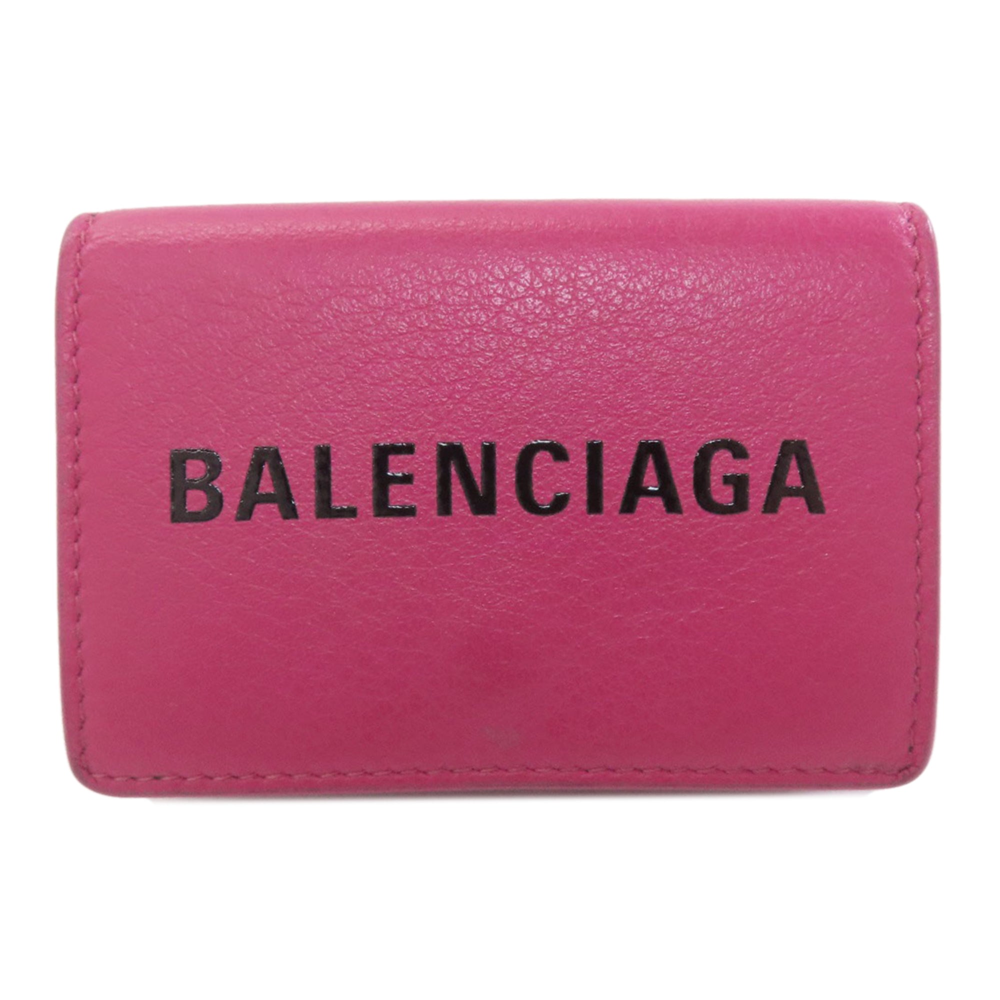 Balenciaga Pink Leather Wallet (Tri-Fold)