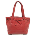 Chanel Red Leather Tote Bag