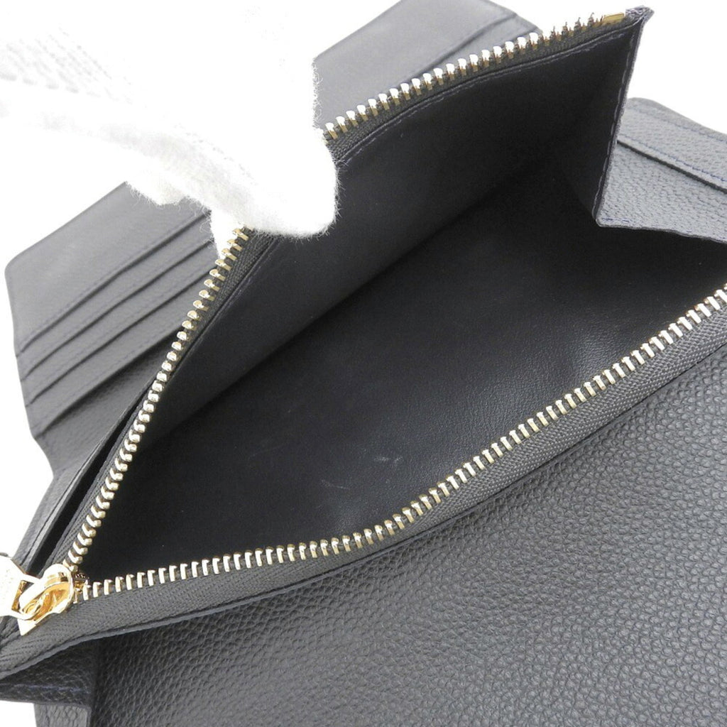 Louis Vuitton Infini Navy Monogram Empreinte Long Wallet (Tri-Fold)