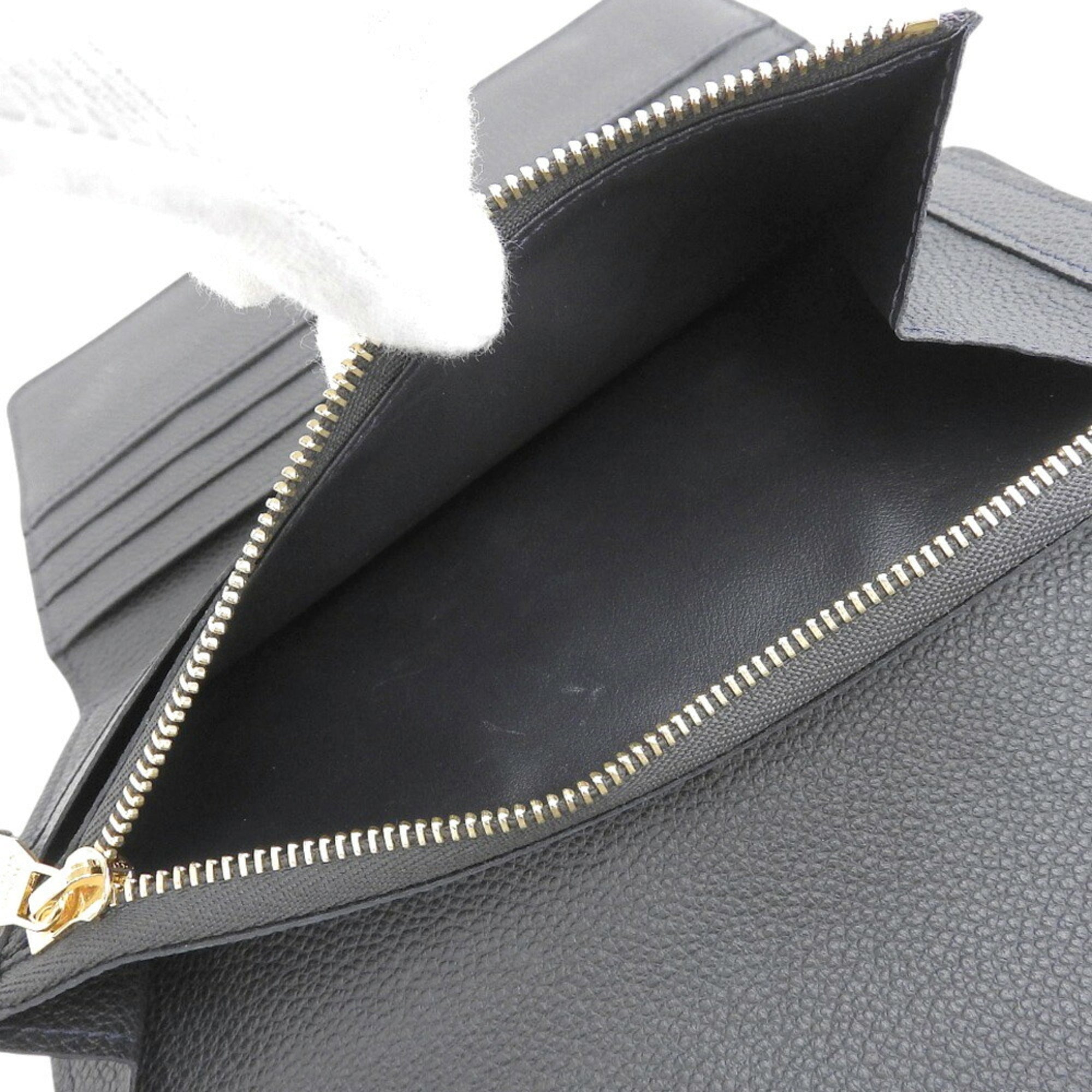 Louis Vuitton Infini Navy Monogram Empreinte Long Wallet (Tri-Fold)