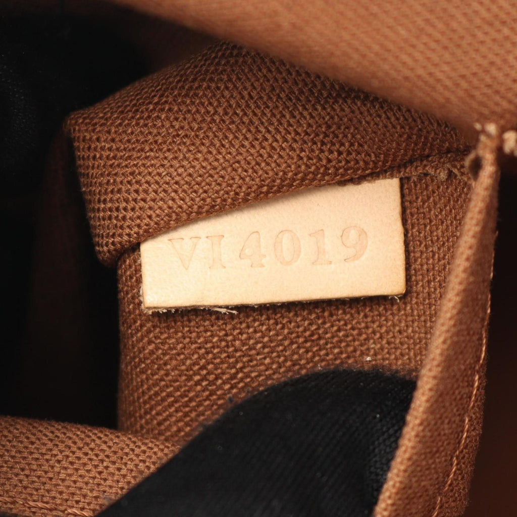Louis Vuitton Brown Coated Canvas Leather Handbag