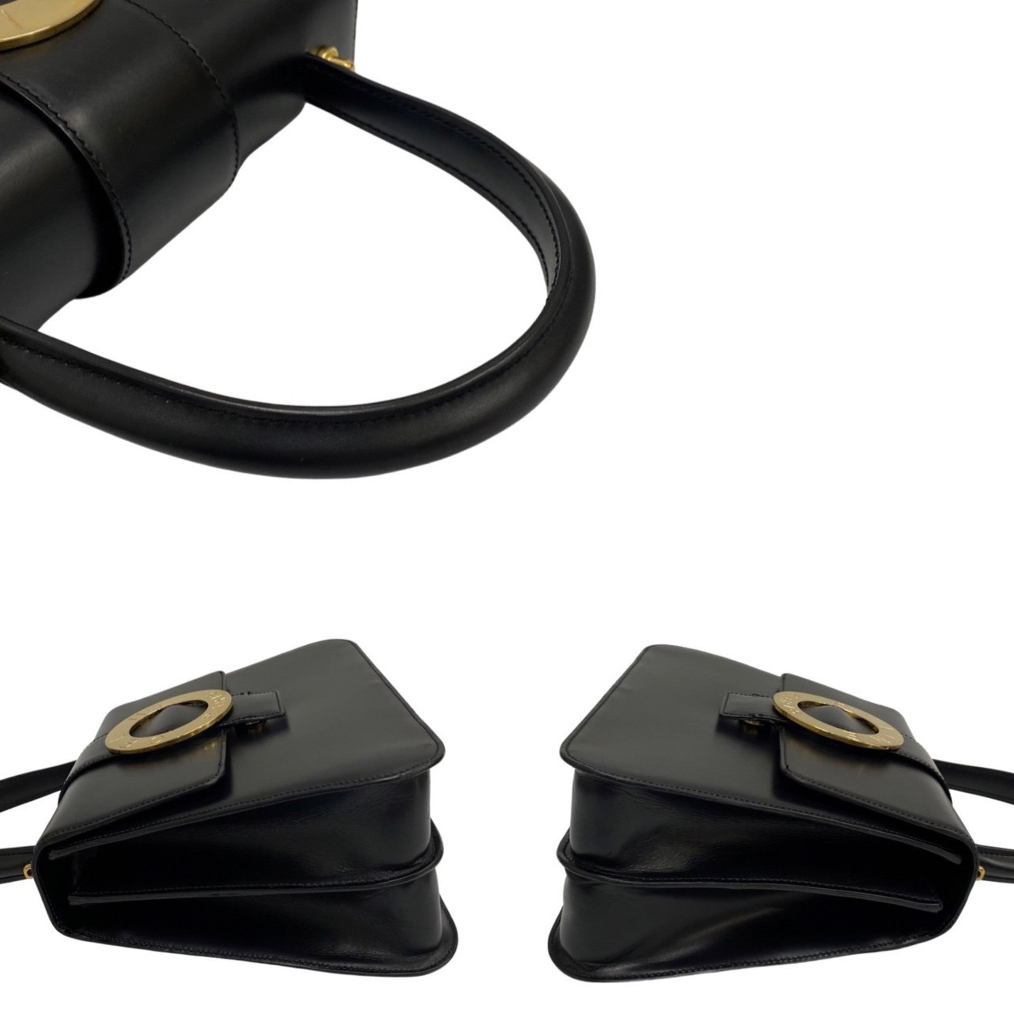 Celine Black Leather Handbag Shoulder Bag