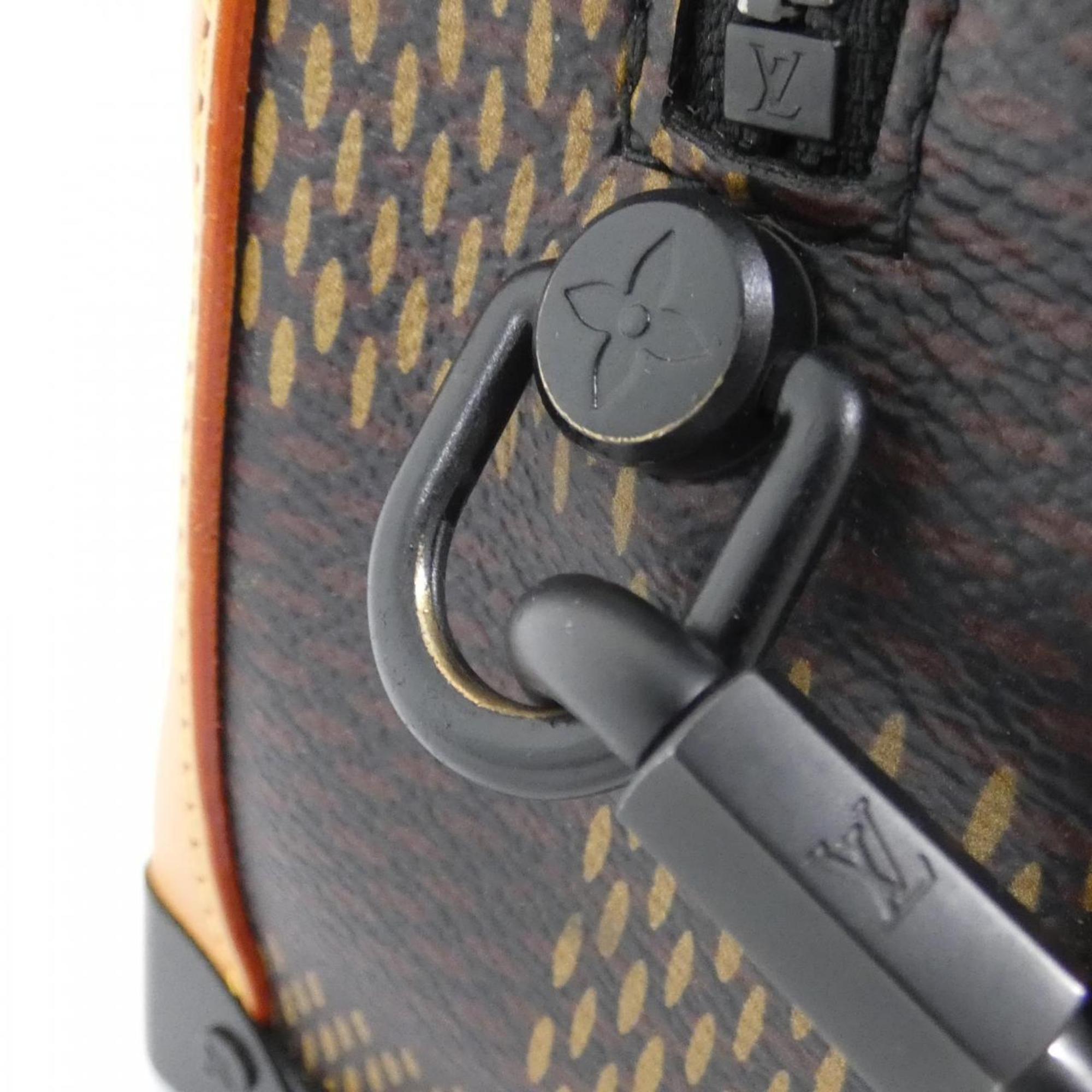 Louis Vuitton Brown Coated Canvas Shoulder Bag