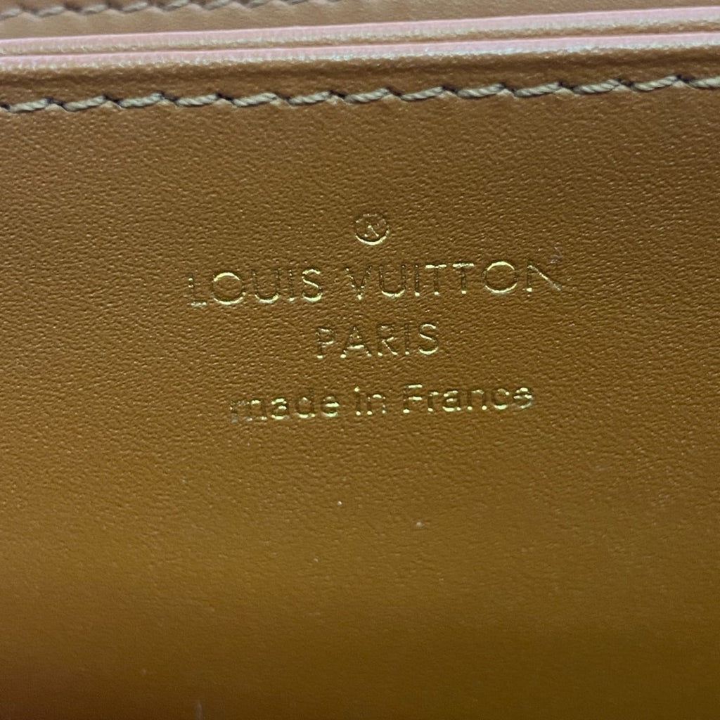 Louis Vuitton Brown Red Color Canvas Leather Long Wallet