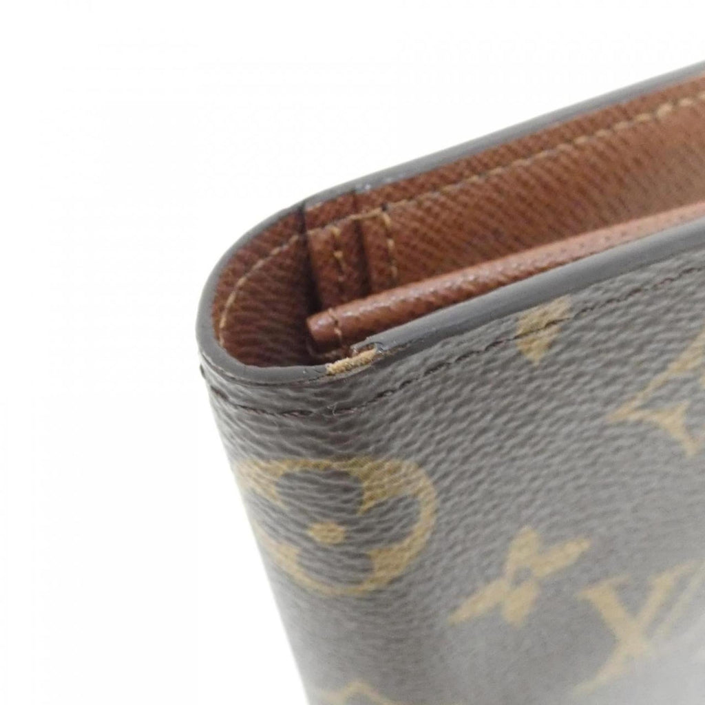 Louis Vuitton Marron Coated Canvas Long Wallet