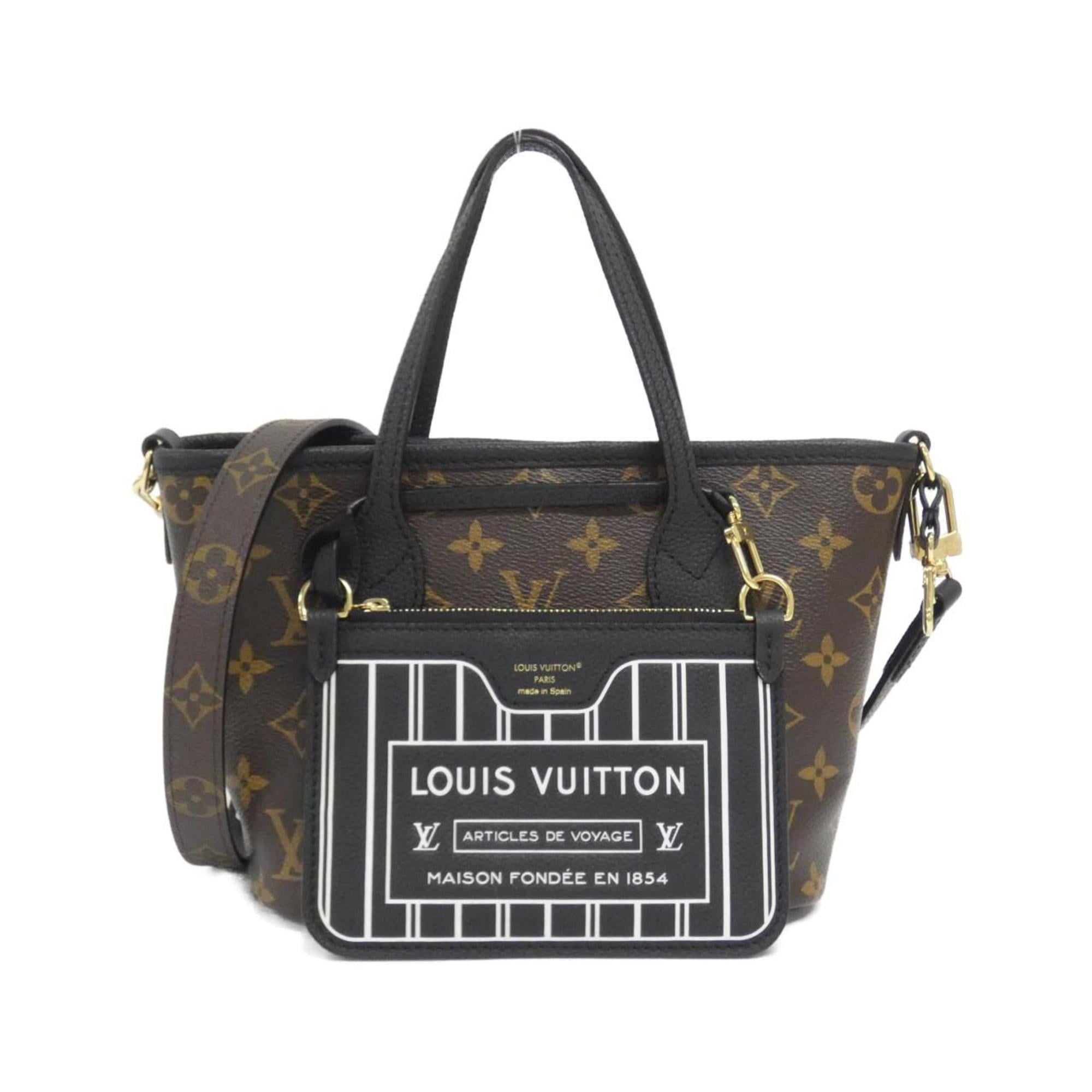 Louis Vuitton Brown Coated Canvas Leather Handbag