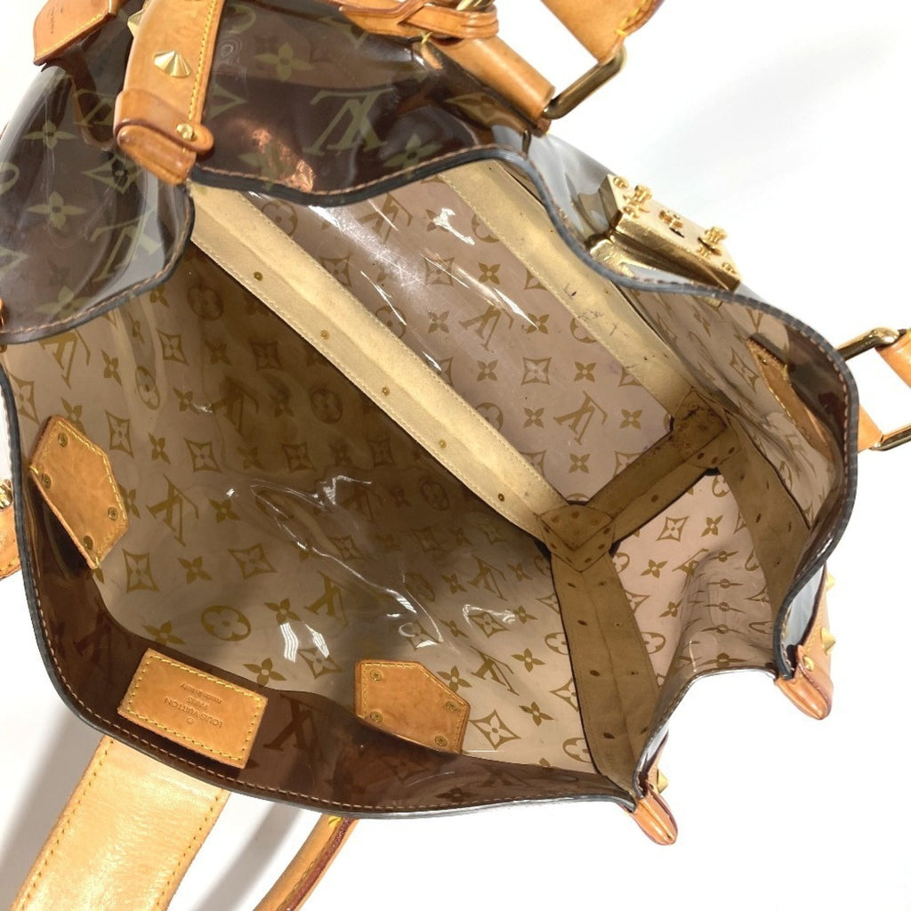Louis Vuitton Brown Vinyl Shoulder Bag Tote Bag