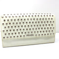 Prada White Leather Long Wallet (Bi-Fold)
