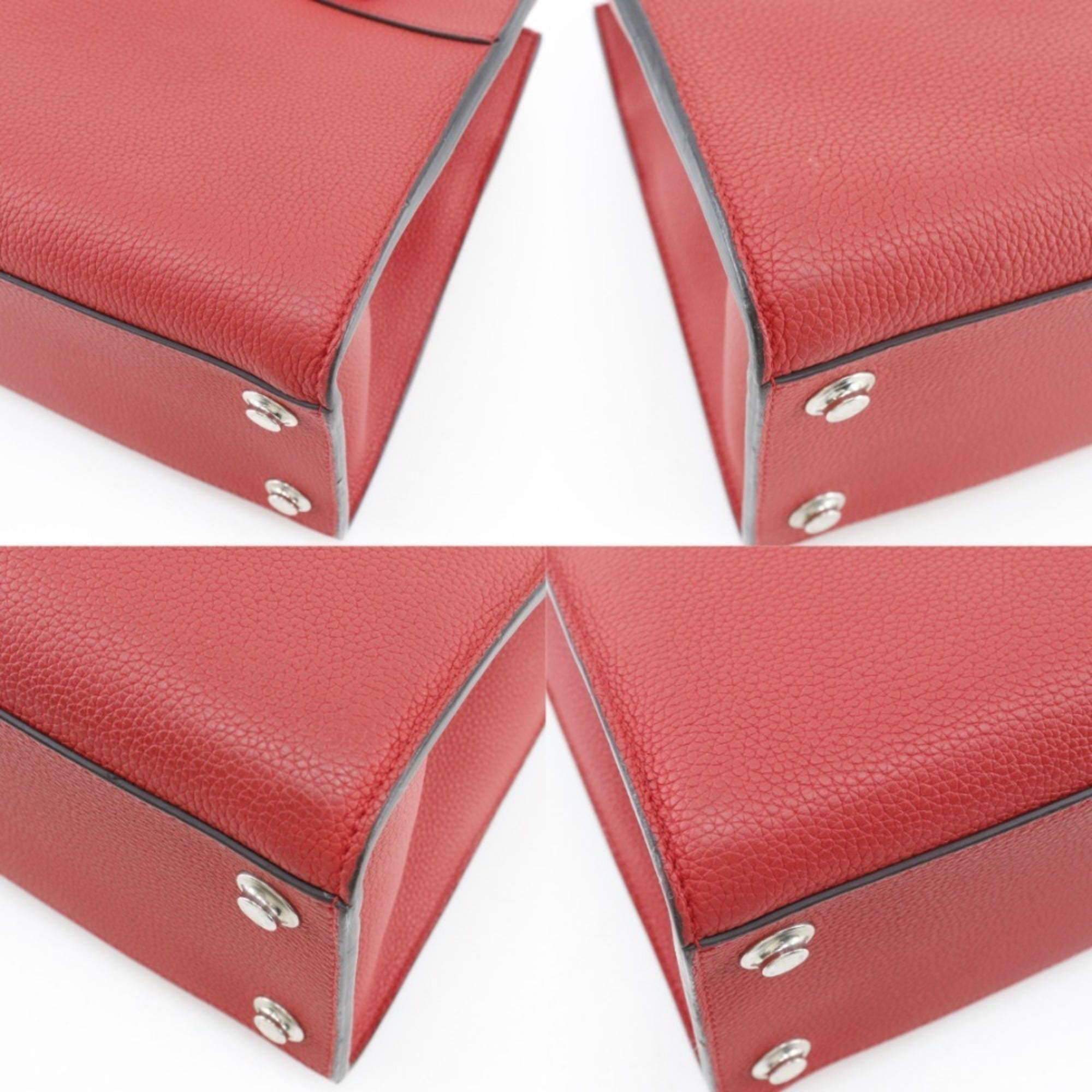 Louis Vuitton Red Color Rouge Leather Handbag Shoulder Bag