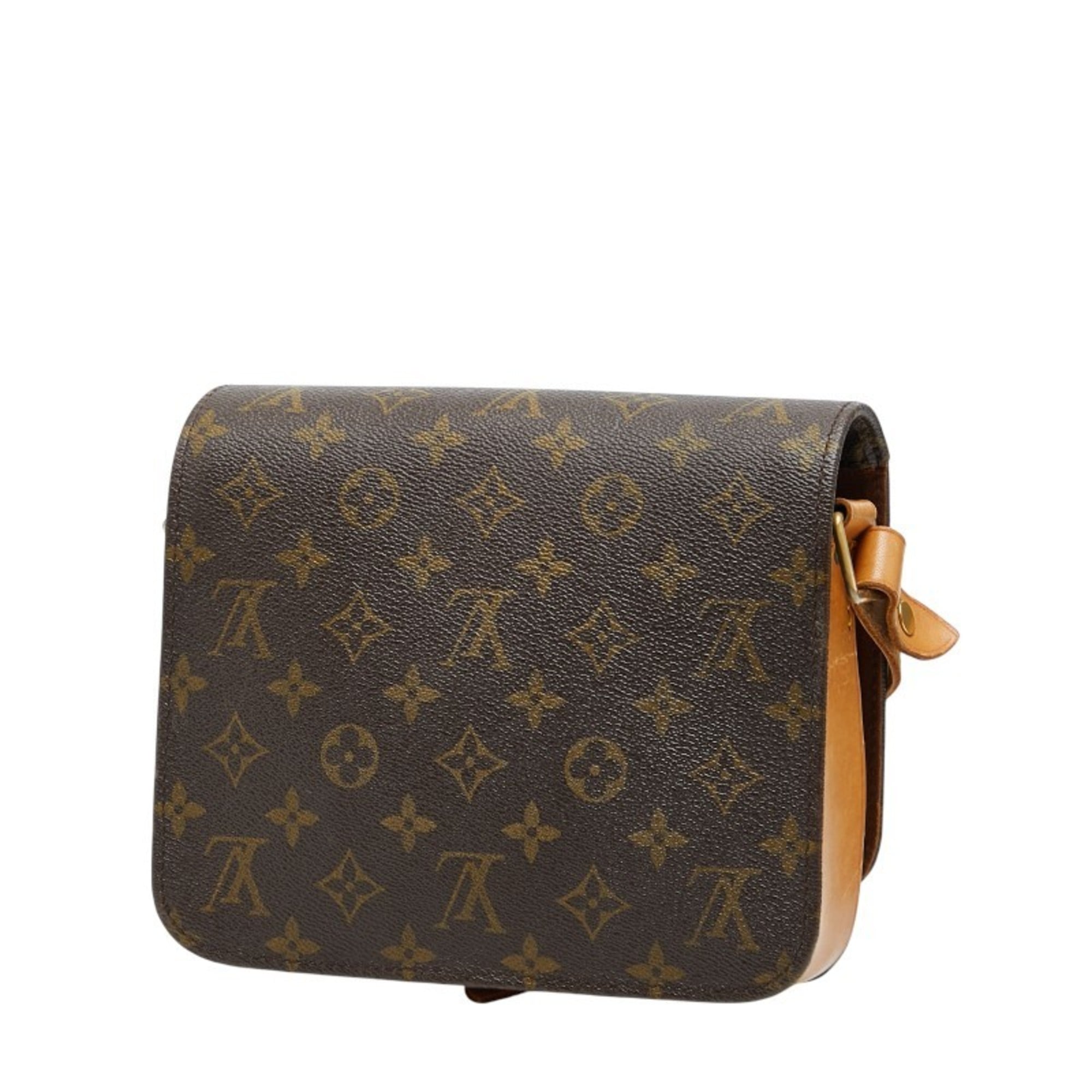 Louis Vuitton Brown Pvc Leather Shoulder Bag