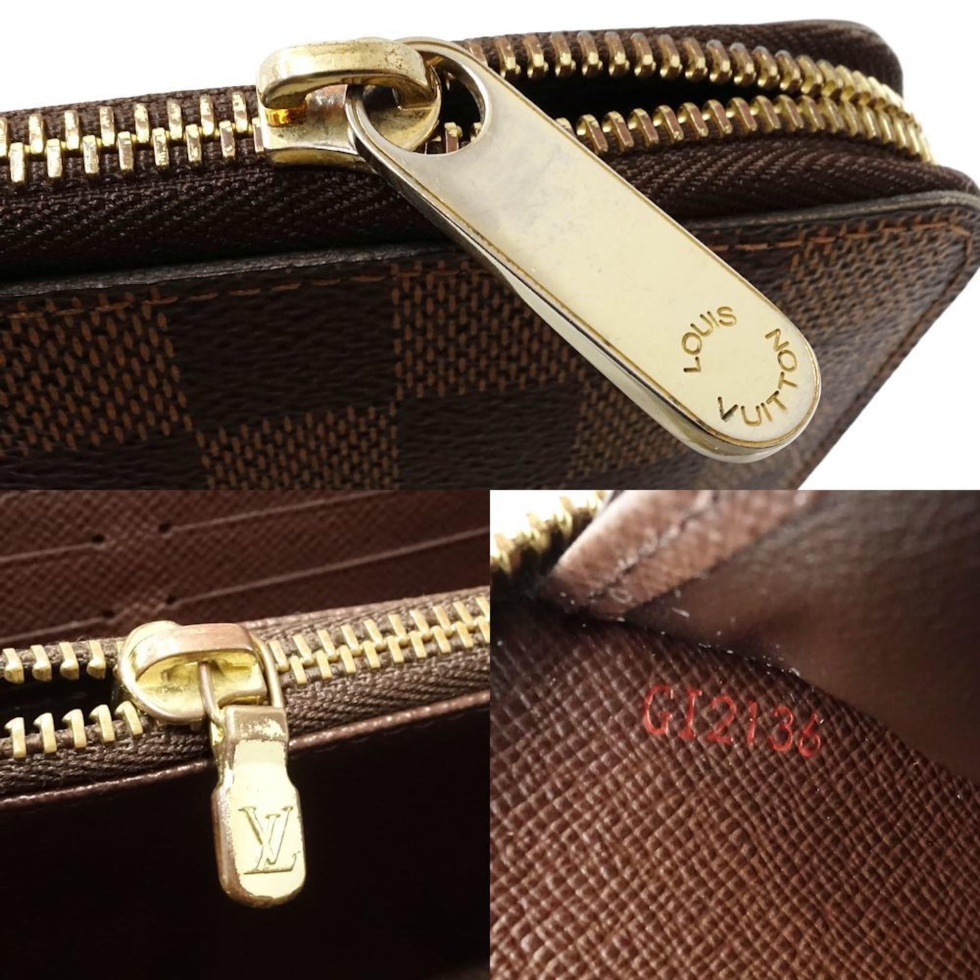 Louis Vuitton Damier Canvas Ebene Canvas Long Wallet