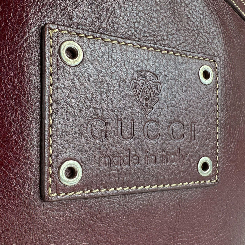 Gucci Brown Leather Shoulder Bag (Pre-Owned)